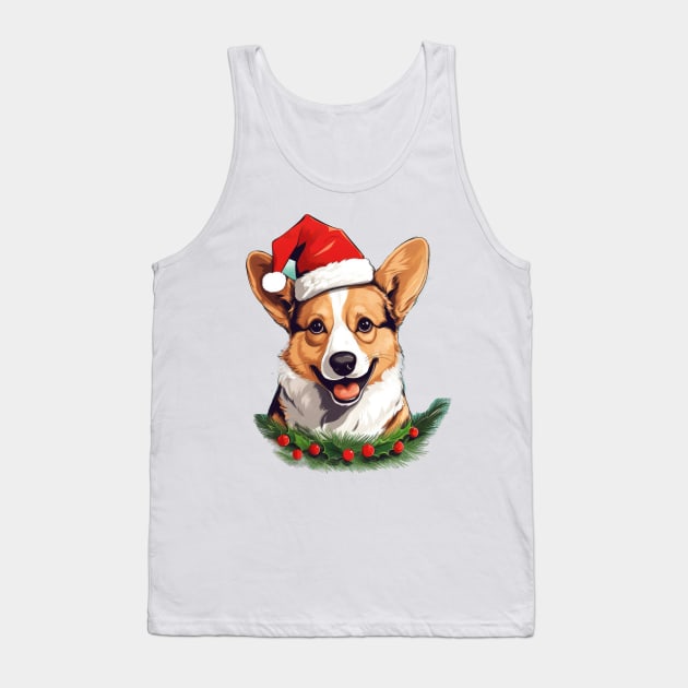 Pembroke Welsh Corgi Christmas Tank Top by MZeeDesigns